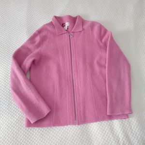 JM M wool soft pink jacket sweater  shrug